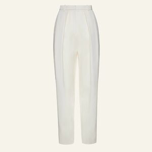 MB High-Waist Cream Tuxedo pants
